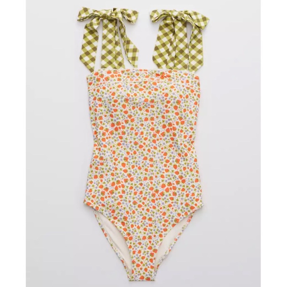 Aerie Bandeau One Piece Swimsuit